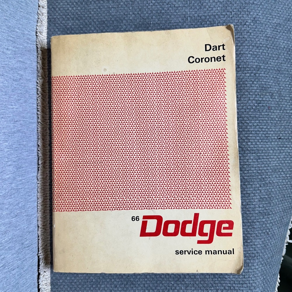 1966 Dodge Dart Coronet Service Manual Original Shop Repair Book 81-270-6250